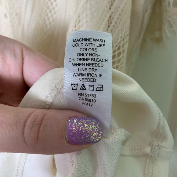 Maurices | Eyelash Lace Cold Shoulder Top - 2X - Picture 9 of 9